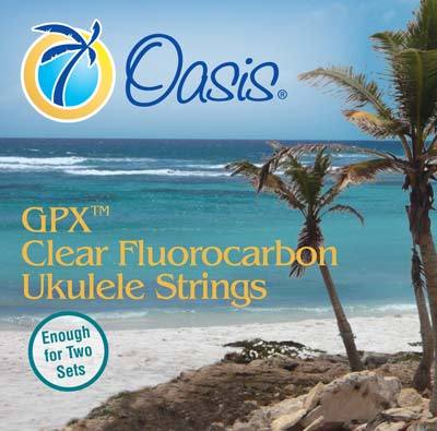 Oasis GPX Clear FLuorocarbon Ukulele Strings - Ukelele Strengesett