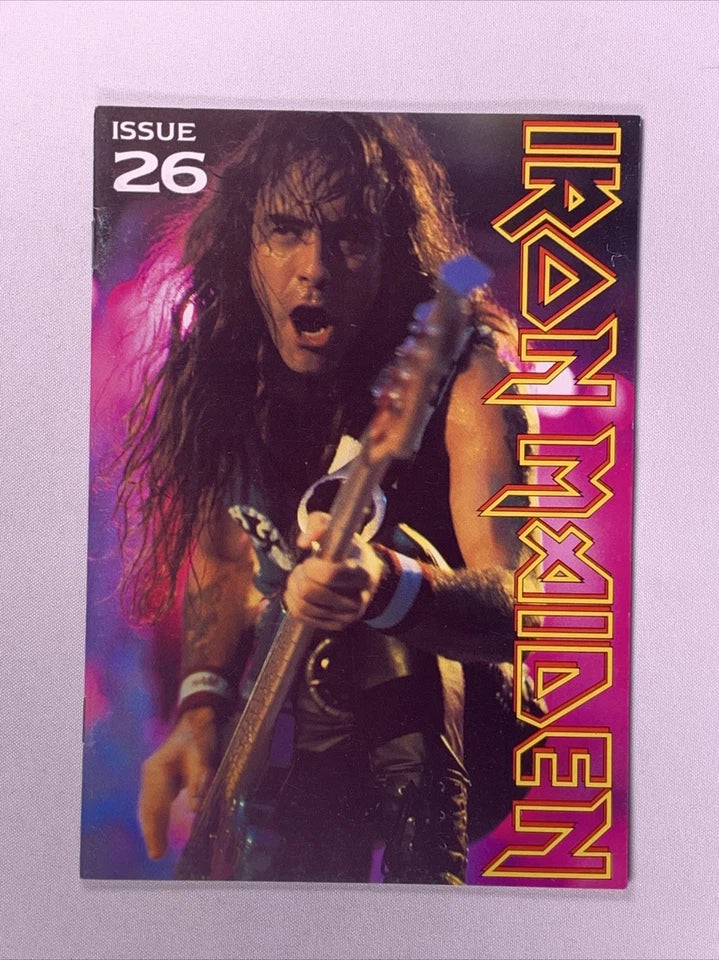 Iron Maiden Bruce Dickinson Magazine Official Fan Club Original Vintage No. 26