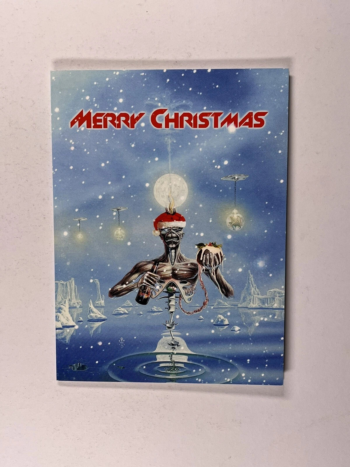 Iron Maiden Christmas Card Fan Club Original Seventh Son Facsimile Signed 2013