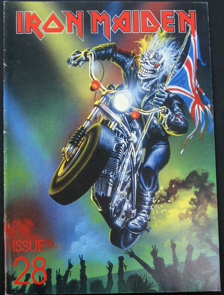 Iron Maiden Bruce Dickinson Magazine Official Fan Club Original Vintage No. 28