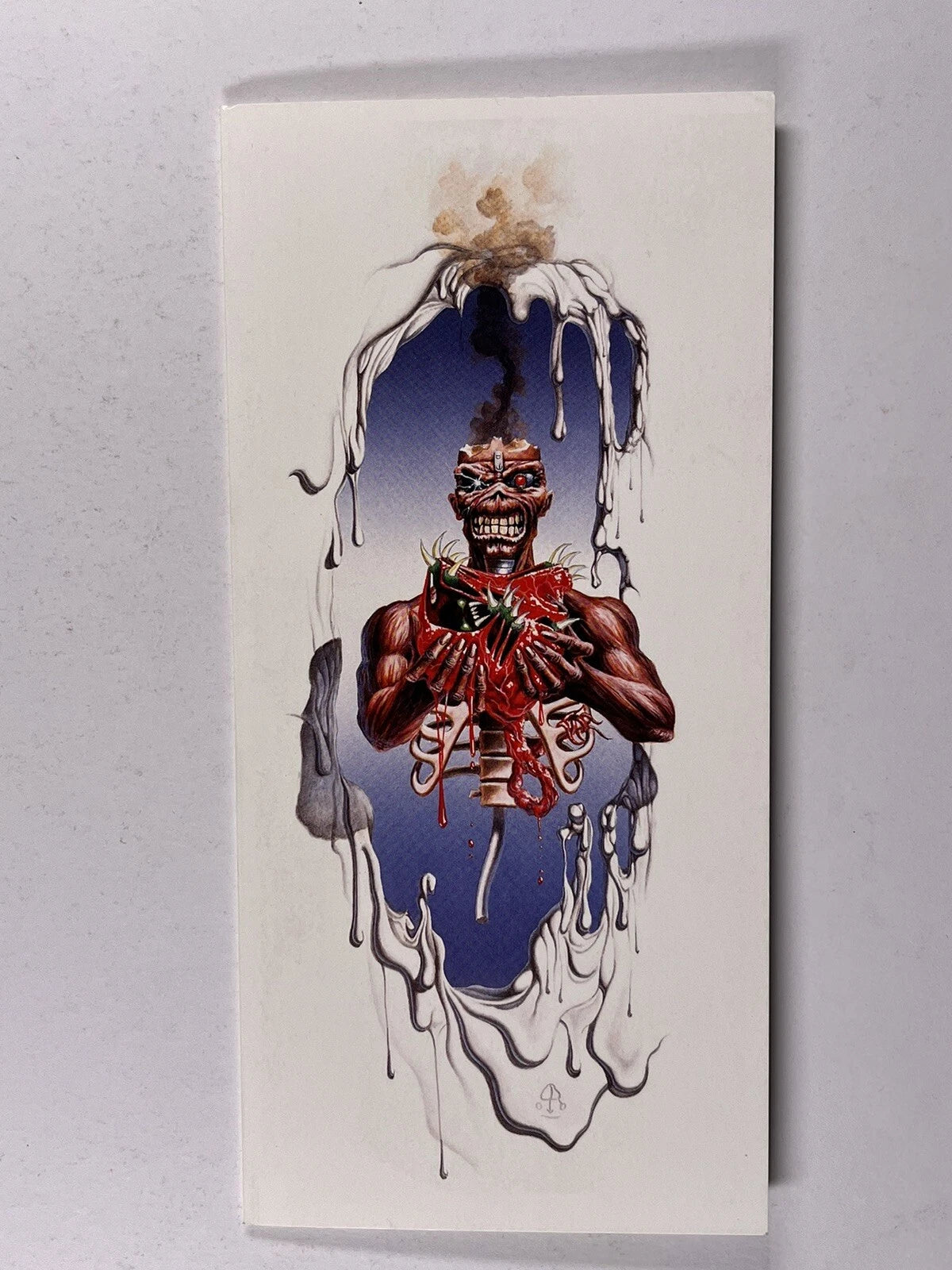 Iron Maiden Christmas Card Fan Club Original Seventh Son Facsimile Signed 2012