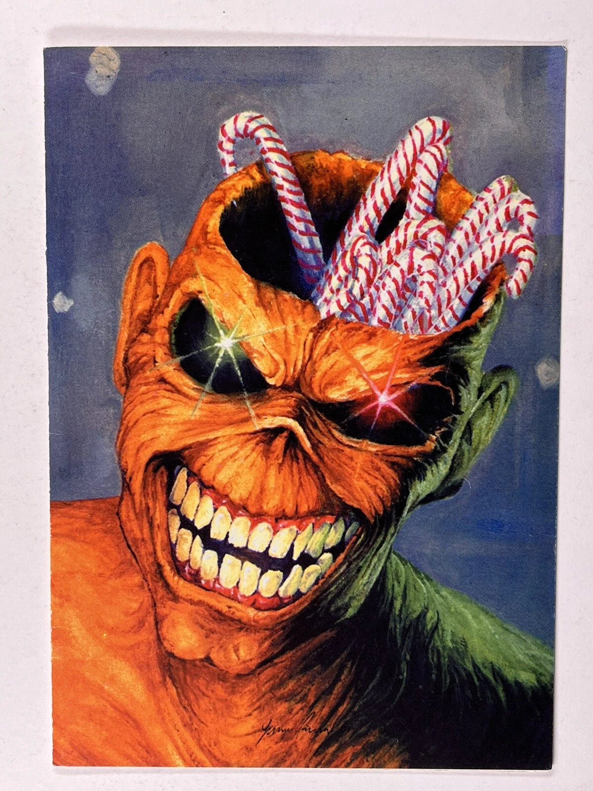 Iron Maiden Bruce Dickinson Christmas Card Original Get An Ed Full Of Rock 2001