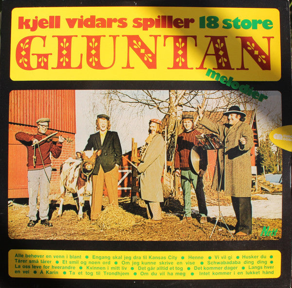 Kjell Vidars Spiller 18 Store Gluntan Melodier - Vinyl