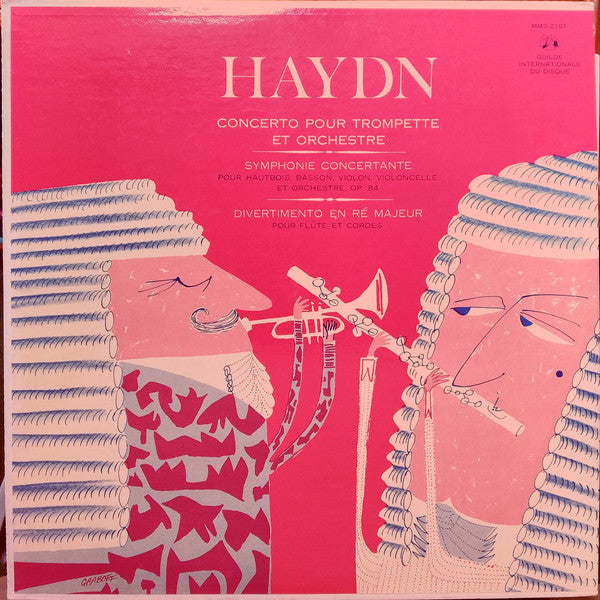 Concerto Pour Trompette Et Orchestre - Symphonie Concertante Pour Hautbois, Basson, Violon, Violoncelle Et Orchestre, Op. 84 - Divertimento En Ré Majeur Pour Flûte Et Cordes - Vinyl