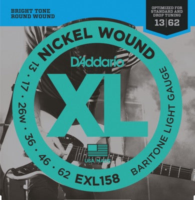 EXL158 D'Addario Fretted EXL158 013 - 062 Baritone