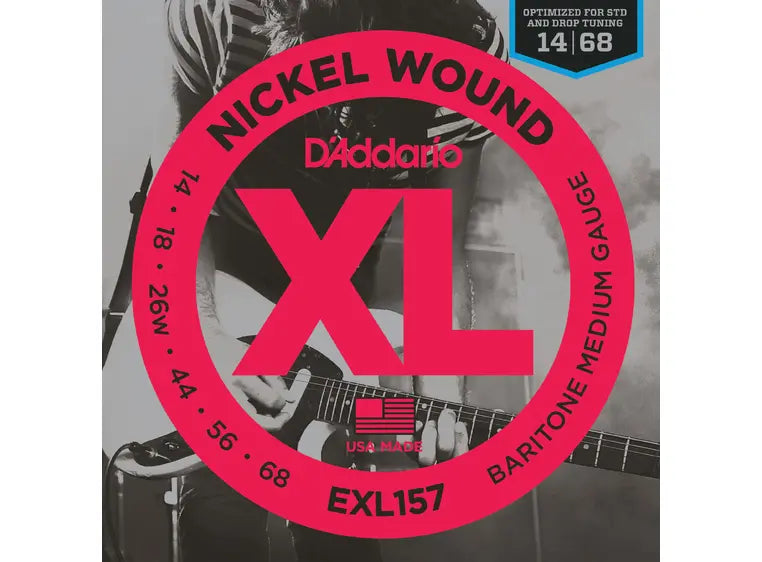 D'Addario EXL157 el-gitarstrenger Bariton 014-068