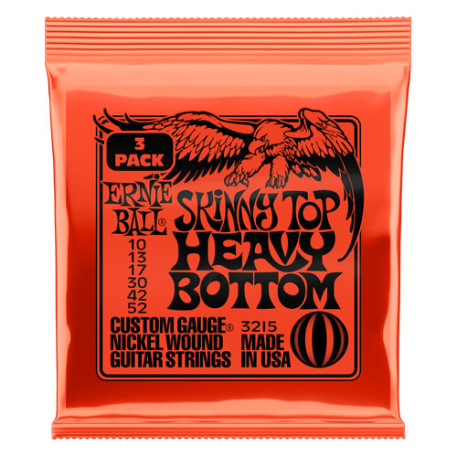 Ernie Ball 3-Pack Skinny Top - Heavy Bottom Slinky 3215 Electric 10-52
