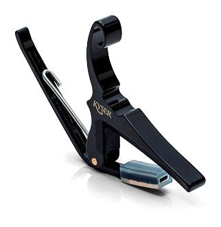 Kyser KG6BA Capo - Sort For 6-streng stålstrengsgitar