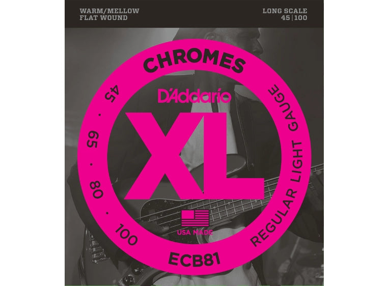 D'Addario ECB81 Chromes Bass 45-100