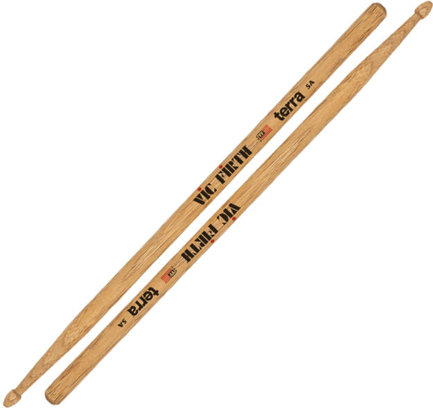 Vic Firth 5AT Terra Series - Wood Tip - mahogni-brun