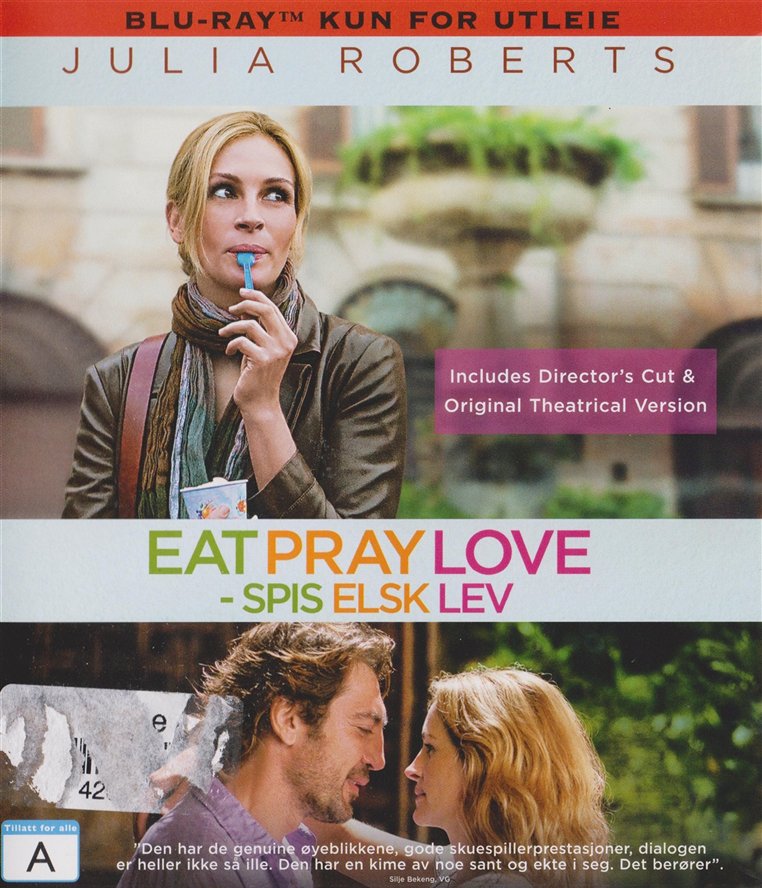 Eat Pray Love - Spis Elsk Lev - Blu-ray