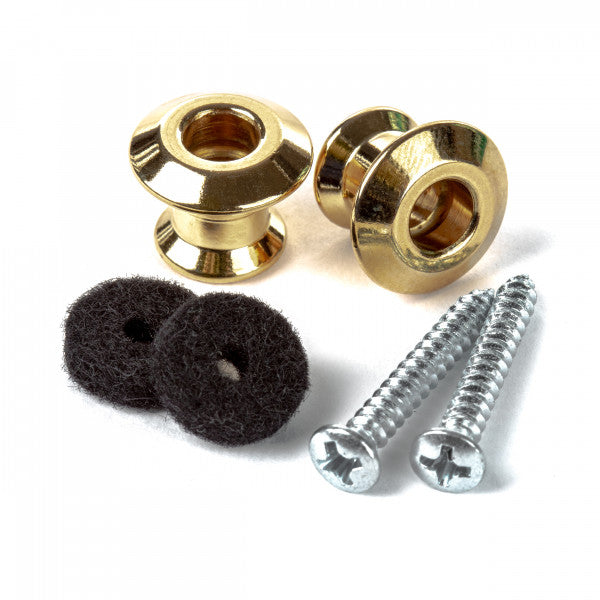 Dunlop 2PSLS034G Straplok Dual Design Button Set - Guld