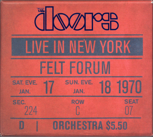 Live In New York, Felt Forum, January 17-18, 1970 - CD