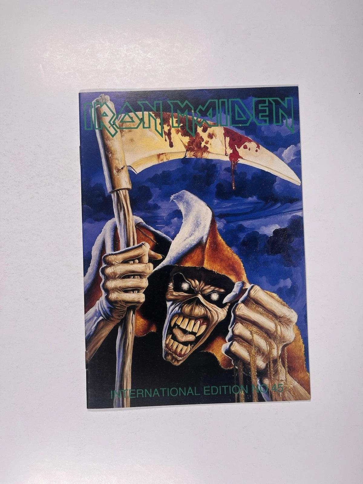Iron Maiden Bruce Dickinson Magazine Official Fan Club Original Vintage No. 45