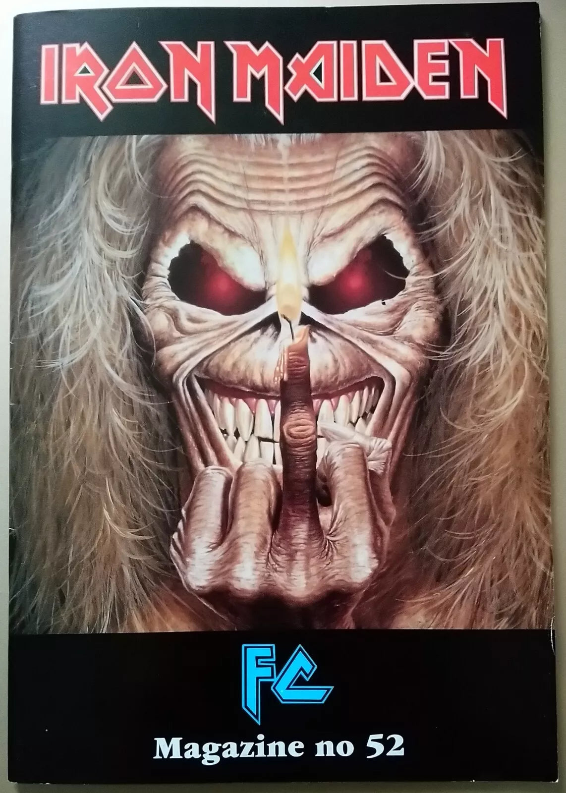 Iron Maiden Bruce Dickinson Magazine Official Fan Club Original Vintage No. 52