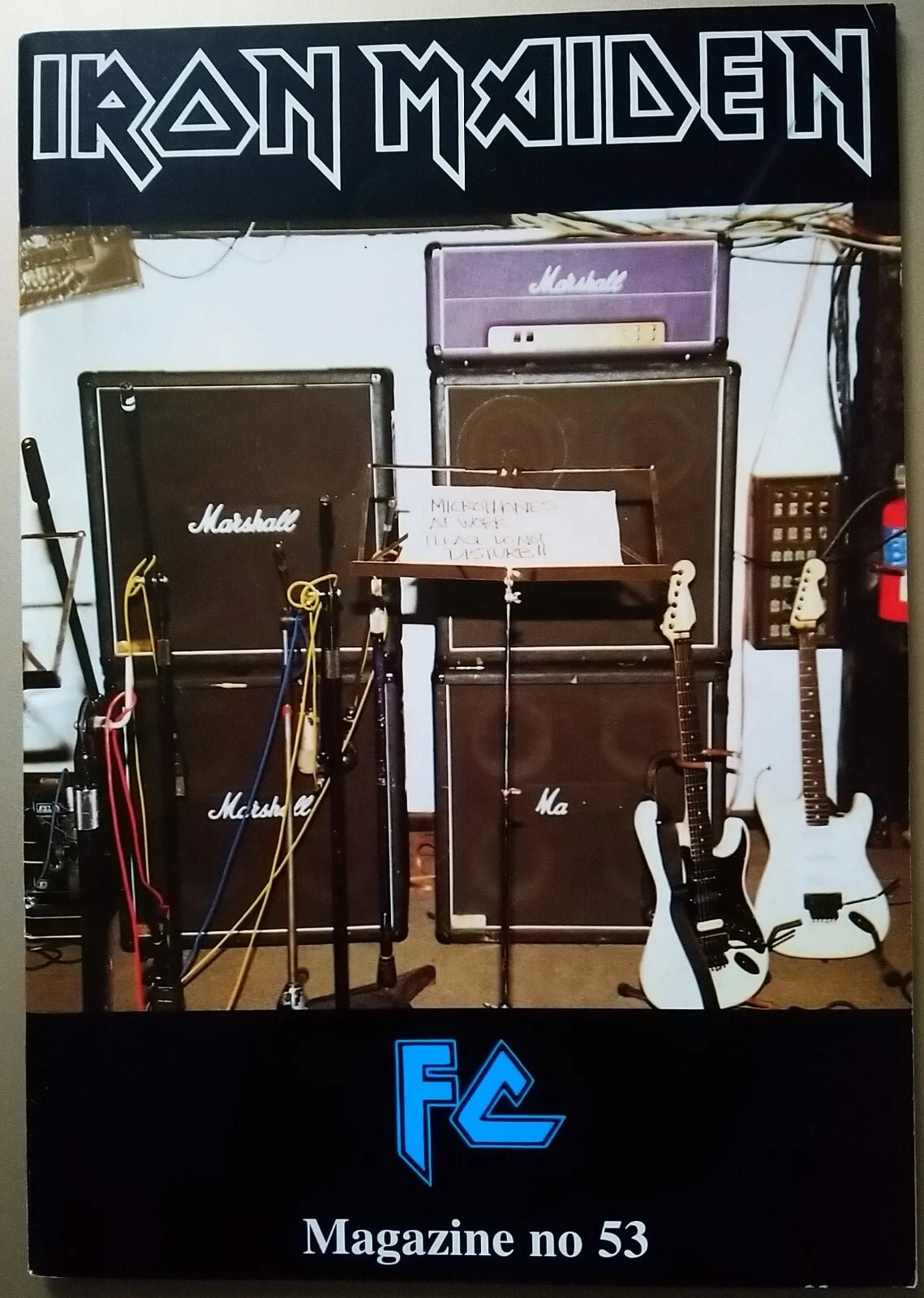 Iron Maiden Bruce Dickinson Magazine Official Fan Club Original Vintage No. 53