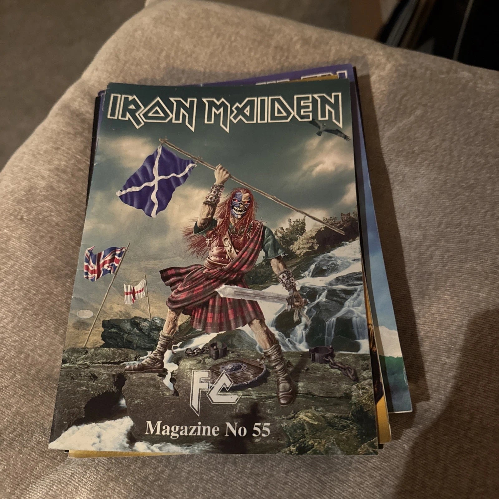 Iron Maiden Bruce Dickinson Magazine Official Fan Club Original Vintage No. 55