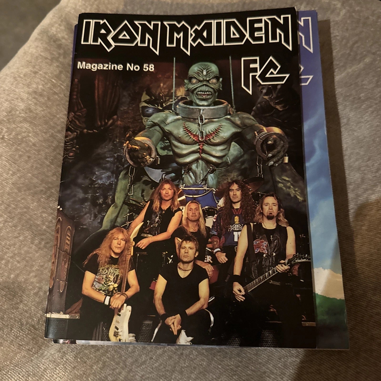 Iron Maiden Bruce Dickinson Magazine Official Fan Club Original Vintage No. 58