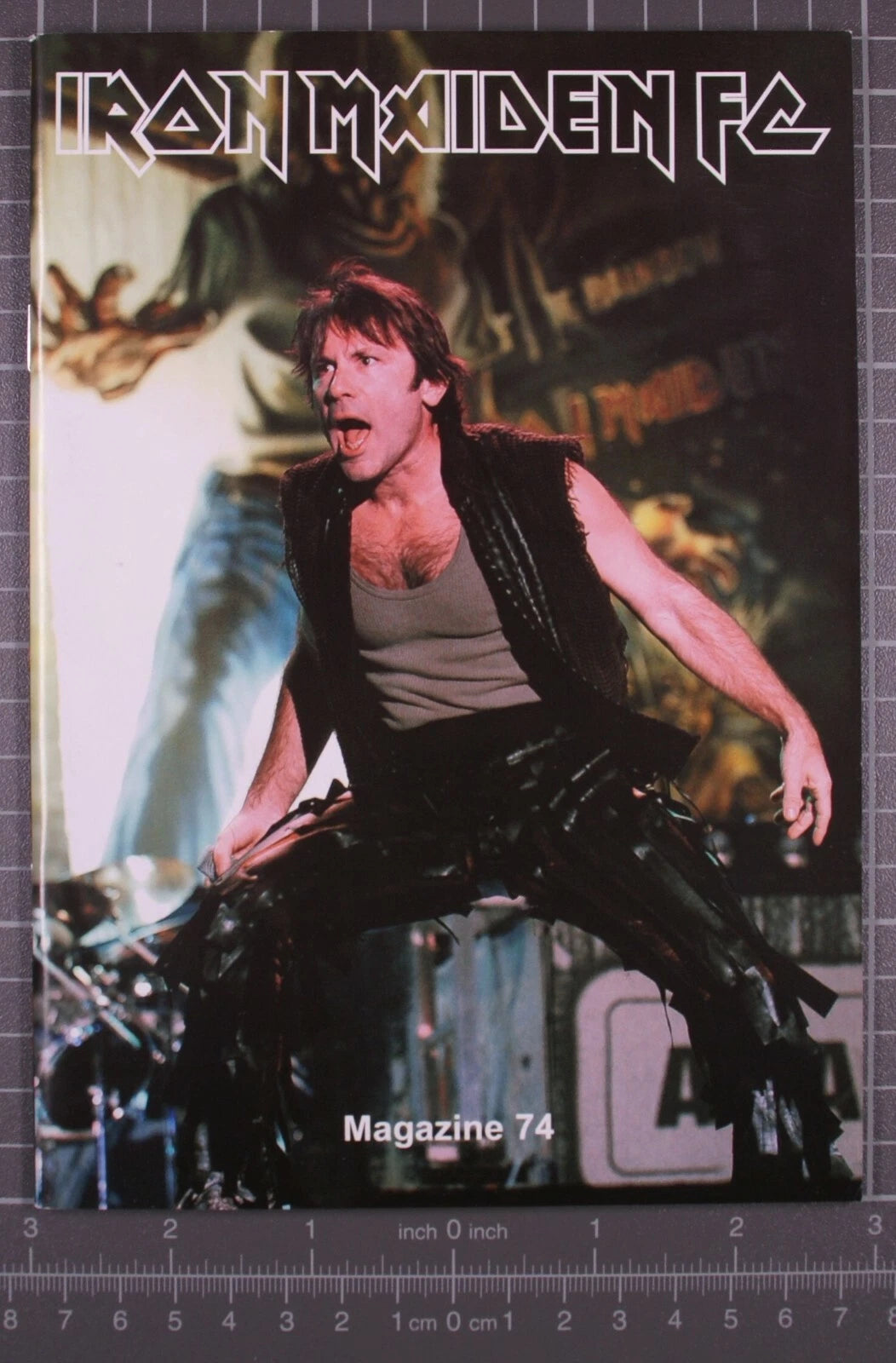 Iron Maiden Bruce Dickinson Magazine Official Fan Club Original Vintage No. 74