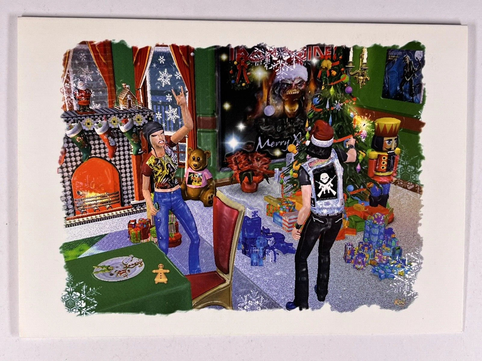 Iron Maiden Bruce Dickinson Christmas Card Original Fan Club 2006