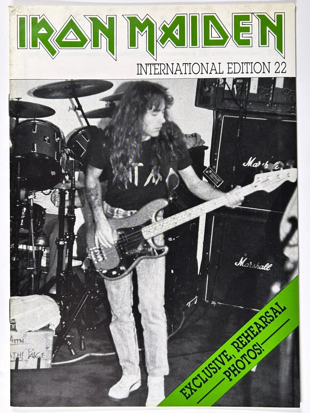 Iron Maiden Bruce Dickinson Magazine Official Fan Club Original Vintage No. 22