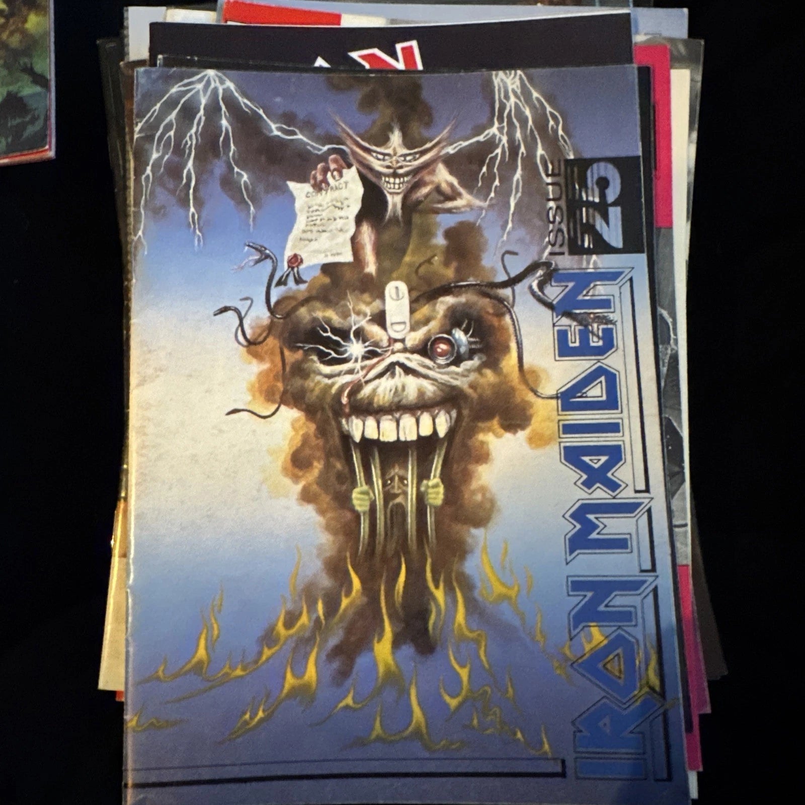 Iron Maiden Bruce Dickinson Magazine Official Fan Club Original Vintage No. 25