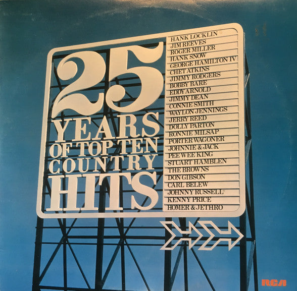 25 Years Of Top Ten Country Hits Cover