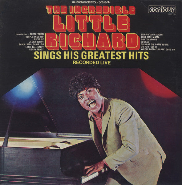 The Incredible Little Richard Sings His Greatest Hits Recorded Live Cover