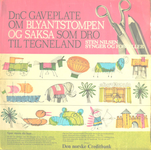 Dnc Gaveplate Om Blyantstompen Og Saksa Som Dro Til Tegneland Cover