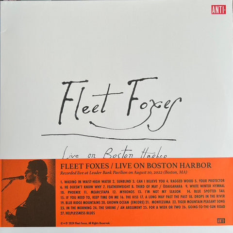 Fleet Foxes – Live On Boston Harbor RSD Ltd 3LP (VINYL)