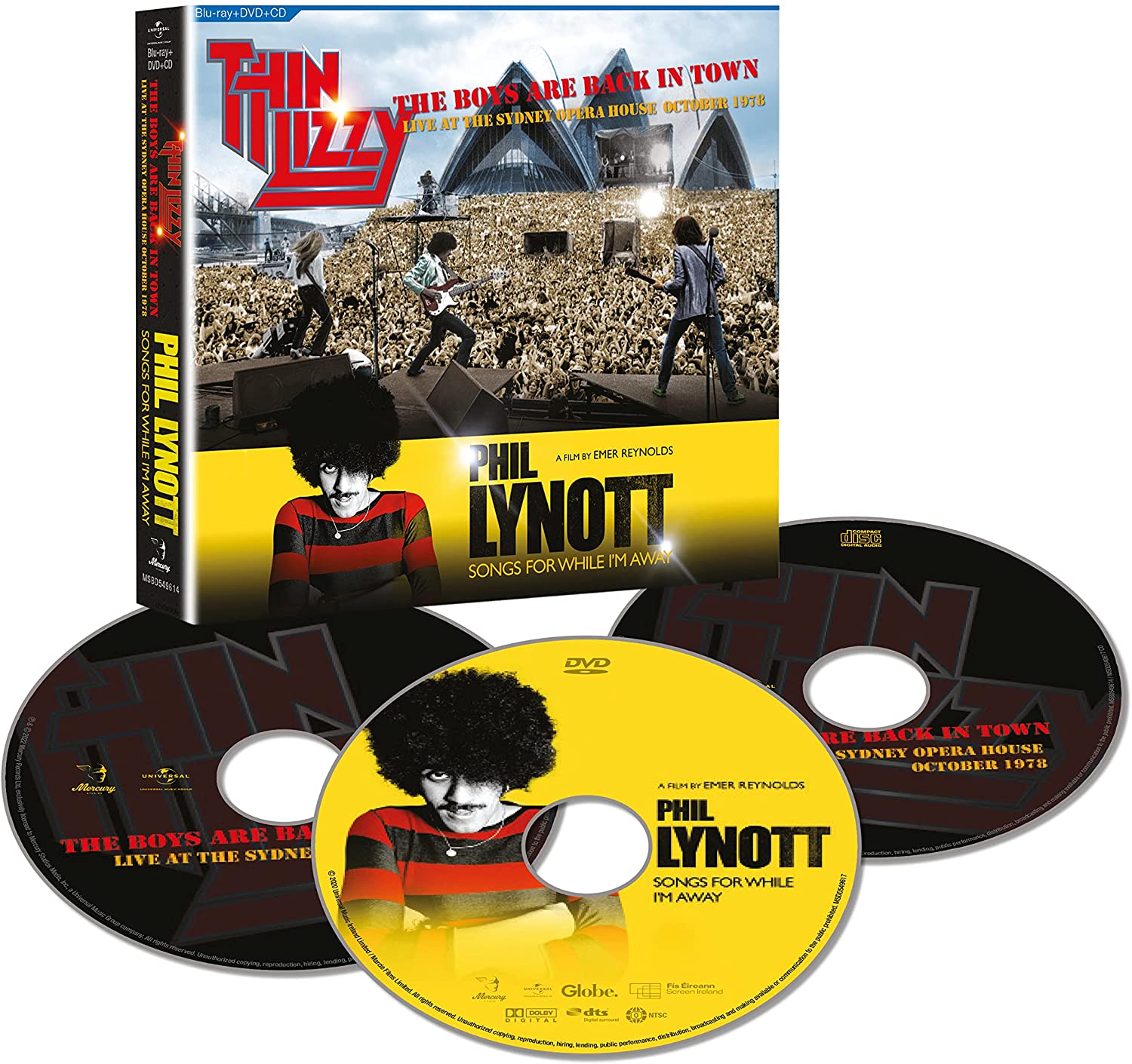 Thin Lizzy/Phil Lynott - The Boys Are Back In Town/Songs For When I`m Away - (CD+Blu-Ray+DVD) - CD
