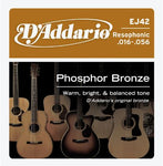 D'Addario Phosphor Bronze EJ42 16-56 - AKK. Strengesett